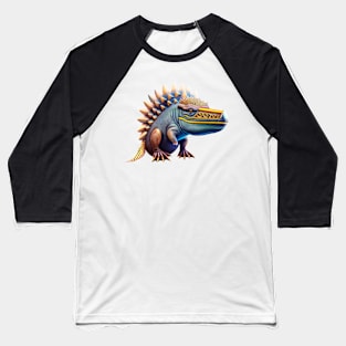 A cool Stegosaurus dinosaur Baseball T-Shirt